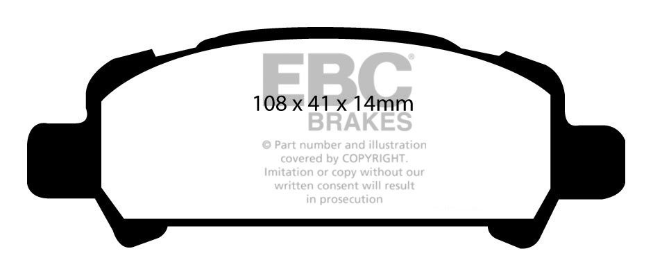 EBC Brakes SUBARU Legacy 2.0 (BE5) 99-2003 Remblokken achterzijd