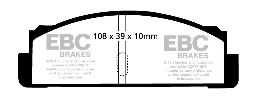 EBC Brakes FIAT 124 Coupe 1.6 69-75 Remblokken achterzijde