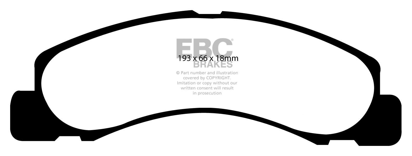 EBC Brakes FORD Excursion 6.8 2000-2005 Remblokken voorzijde