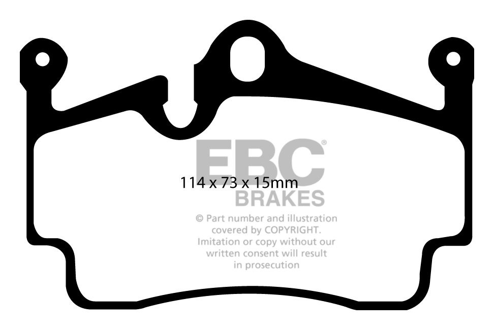 EBC Brakes PORSCHE Cayman (Cast Iron Discs only) 2.7 2007-2009 R