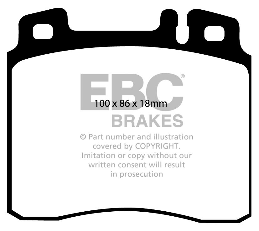 EBC Brakes MERCEDES CL-Class (C140) CL600 96-99 Remblokken voorz