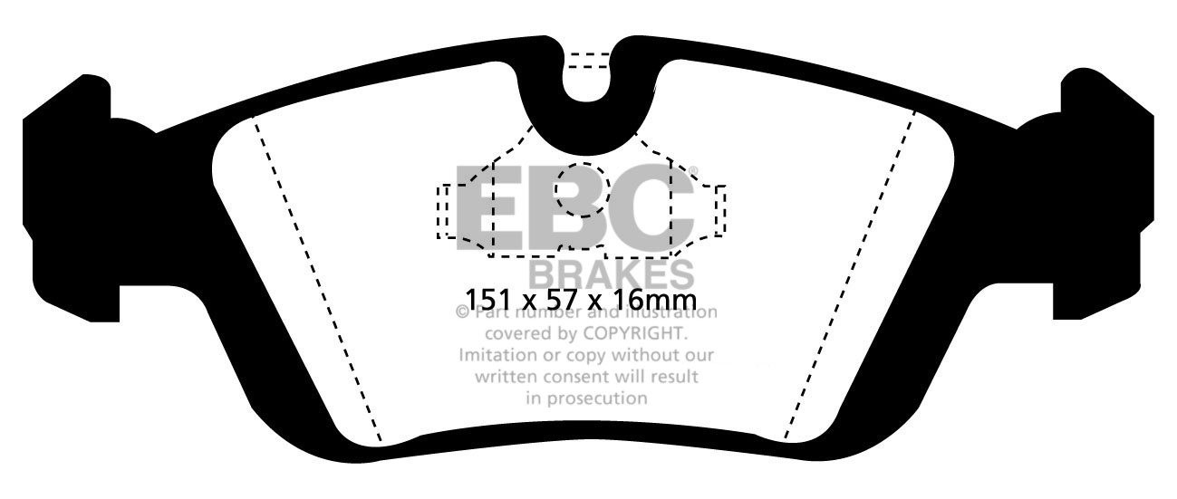 EBC Brakes BMW 318 1.9 (E46) 98-99 Remblokken voorzijde