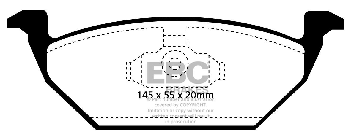 EBC Brakes VW Golf IV 1.9 TD -110 97-99 Remblokken voorzijde