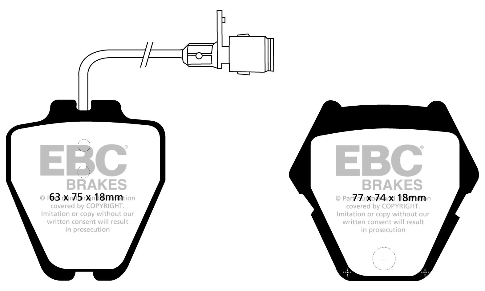 EBC Brakes AUDI A8 4D Quattro 4.2 98-2002 Remblokken voorzijde