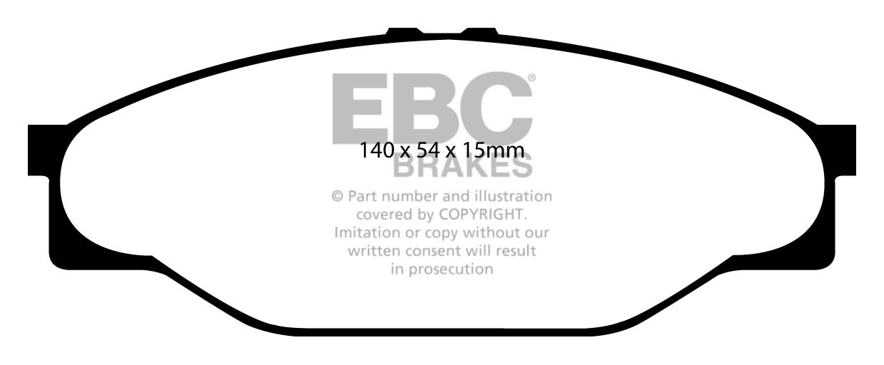 EBC Brakes TOYOTA BEDRIJFSWAGEN Hi-Lux 2.5 TD (KDN150) 2001-2006