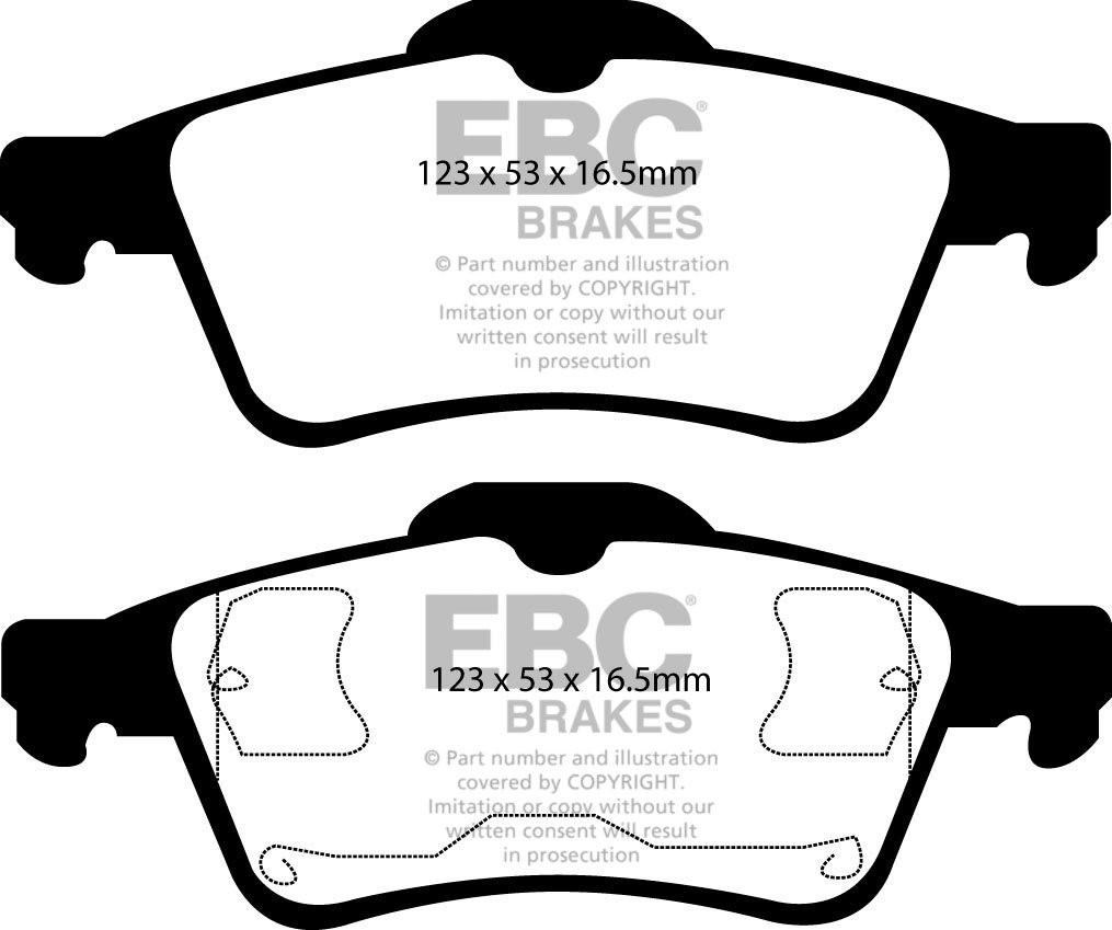 EBC Brakes RENAULT Laguna Station 2.0 Turbo 2003-2007 Remblokken