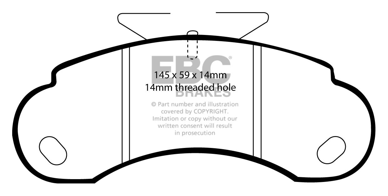 EBC Brakes MERCEDES G-Wagon (W463) G400 D 2000-.. Remblokken voo