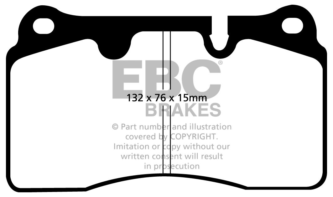 EBC Brakes VW Touareg 4.2 2005-2010 Remblokken voorzijde yellows