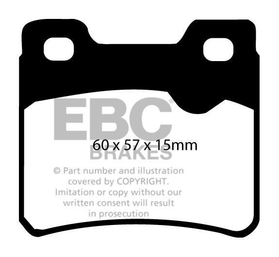 EBC Brakes OPEL Kadett E 2.0 16v 87-91 Remblokken achterzijde