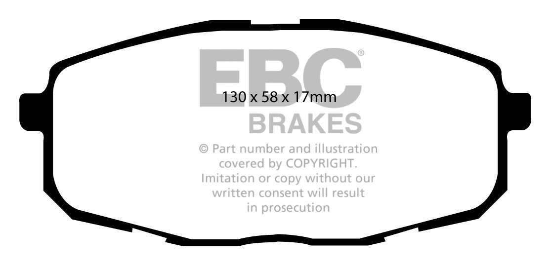 EBC Brakes HYUNDAI i-30 1.6 2007-.. Remblokken voorzijde