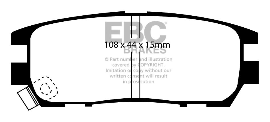 EBC Brakes MITSUBISHI Shogun 2.5 TD (V44W) 91-2000 Remblokken ac