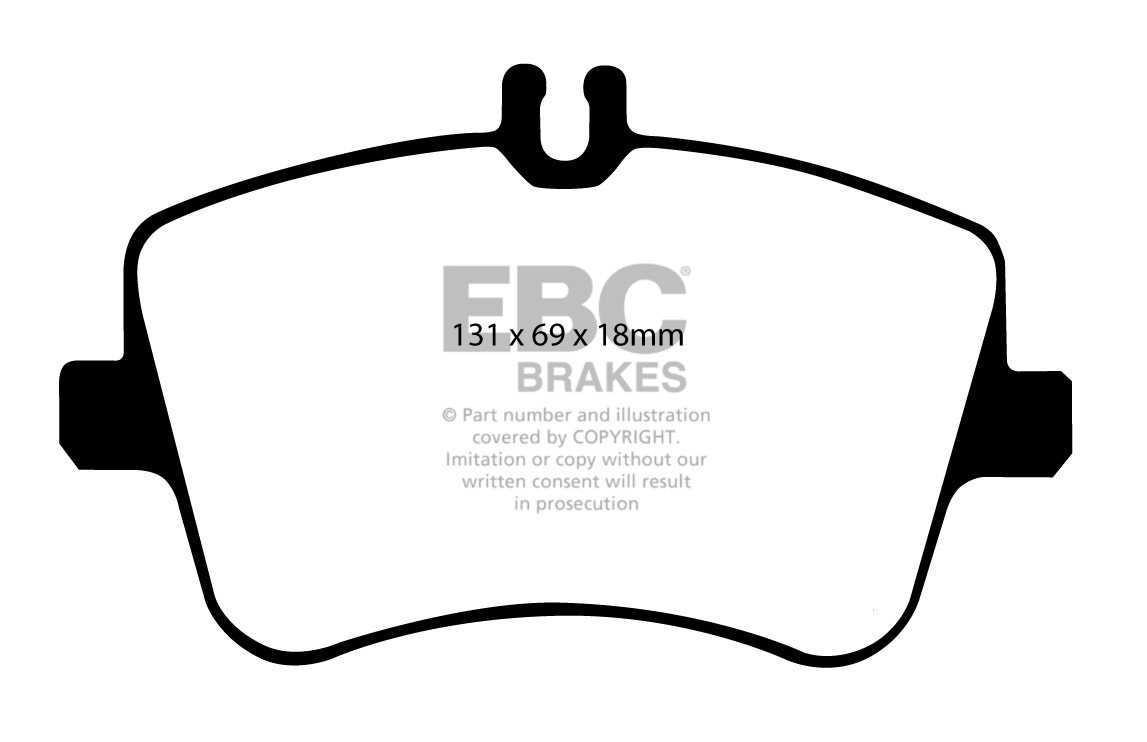 EBC Brakes MERCEDES C-Class (W203) C220 TD 2000-2004 Remblokken
