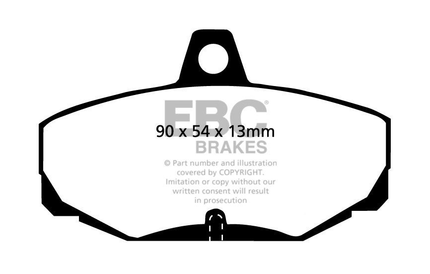 EBC Brakes MARCOS Mantaray 4.0 99-.. Remblokken achterzijde gree