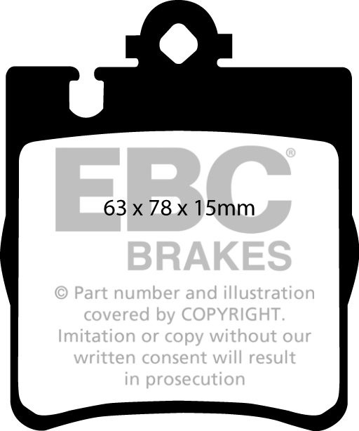 EBC Brakes MERCEDES CLK (C209) CLK350 (3.5) 2005-.. Remblokken a