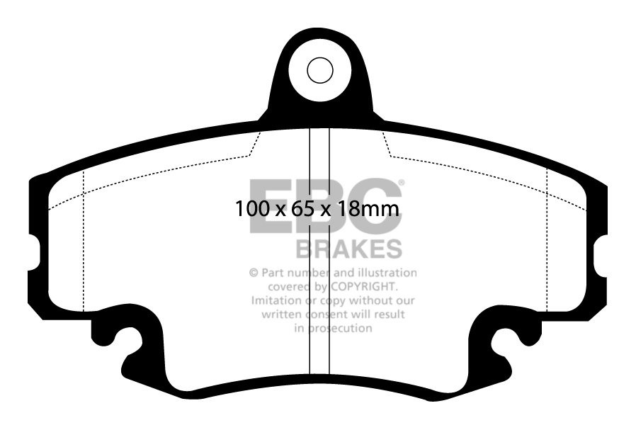 EBC Brakes DACIA Sandero 1.4 2008-.. Remblokken voorzijde