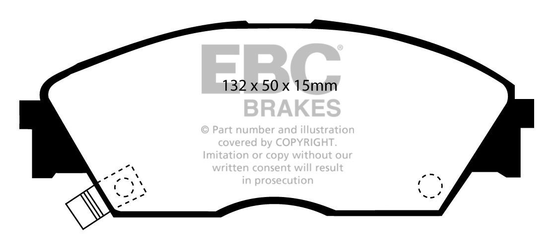 EBC Brakes HONDA Civic Shuttle 1.6 4WD (EE) 88-91 Remblokken voo