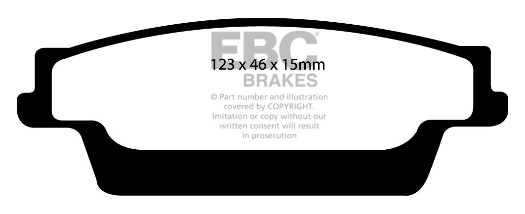 EBC Brakes CADILLAC SRX 3.6 2003-2009 Remblokken achterzijde