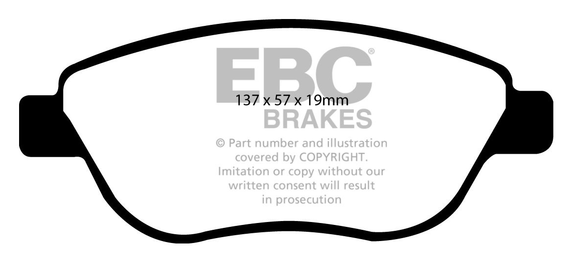 EBC Brakes VAUXHALL (OPEL) Corsa 1.3 TD (90) 2006-.. Remblokken