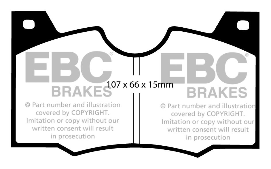 EBC Brakes LANCIA Fulvia 1.6 70-75 Remblokken voorzijde