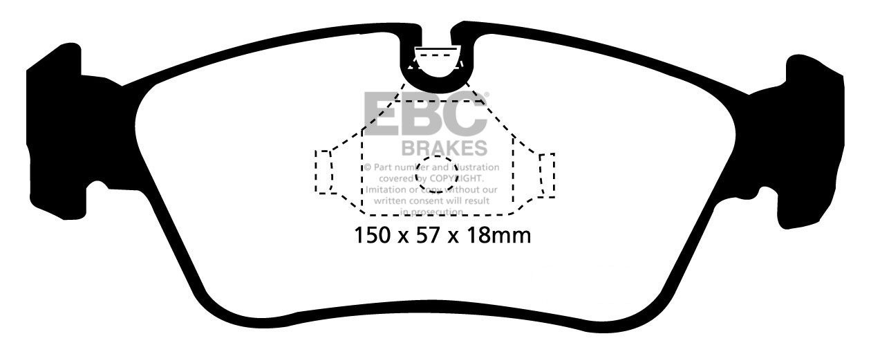 EBC Brakes BMW 318 1.9 (E46) 99-2001 Remblokken voorzijde
