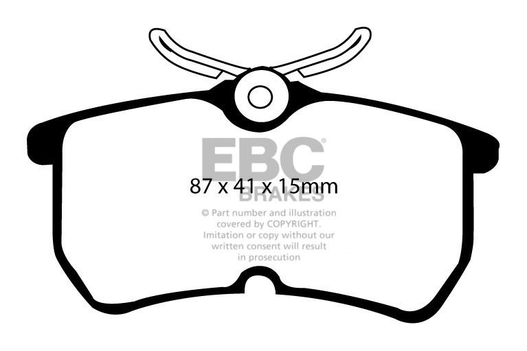 EBC Brakes FORD Focus 2.0 RS 2002-2005 Remblokken achterzijde ye