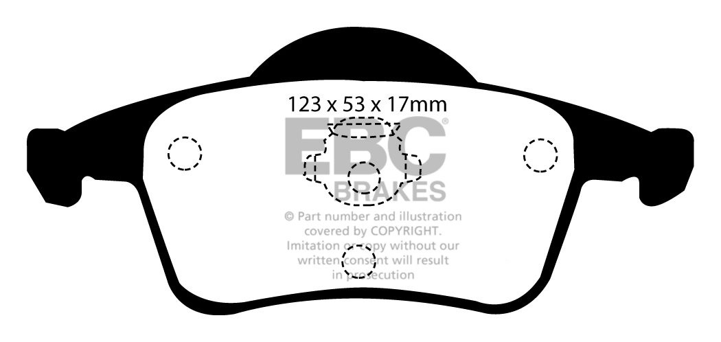 EBC Brakes VOLVO S80 2.4 98-2006 Remblokken achterzijde greenstu
