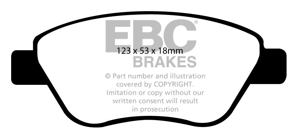 EBC Brakes PROTON Gen-2 1.6 2004-.. Remblokken voorzijde greenst