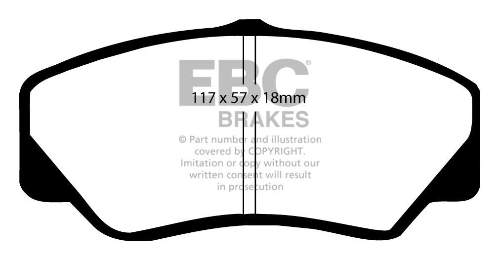 EBC Brakes FORD BEDRIJFSWAGEN P100 Pick-Up 2.0 89-93 Remblokken