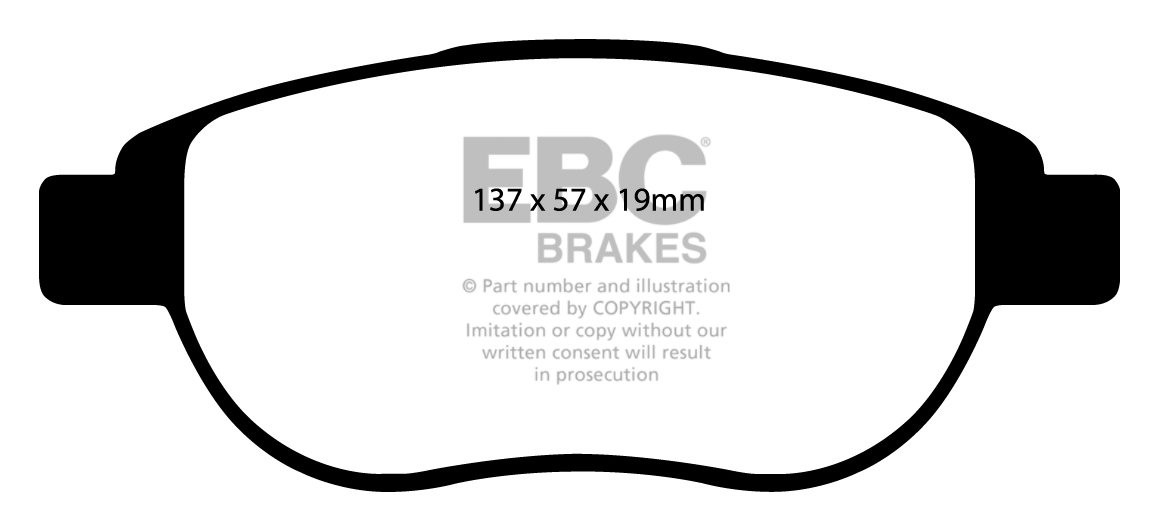 EBC Brakes PEUGEOT 307 2.0 TD (110) 2001-.. Remblokken voorzijde