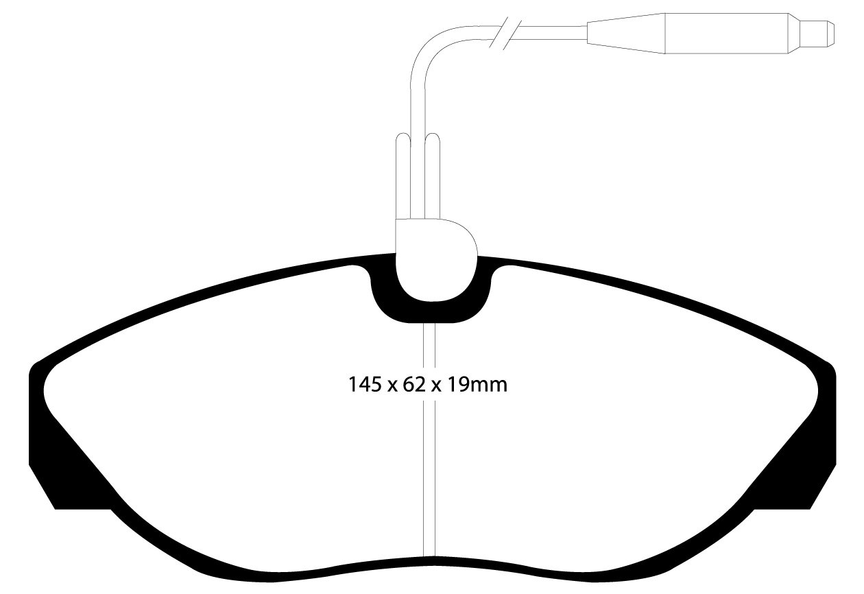 EBC Brakes FIAT BEDRIJFSWAGEN Ducato 1.9 TD 94-99 Remblokken voo