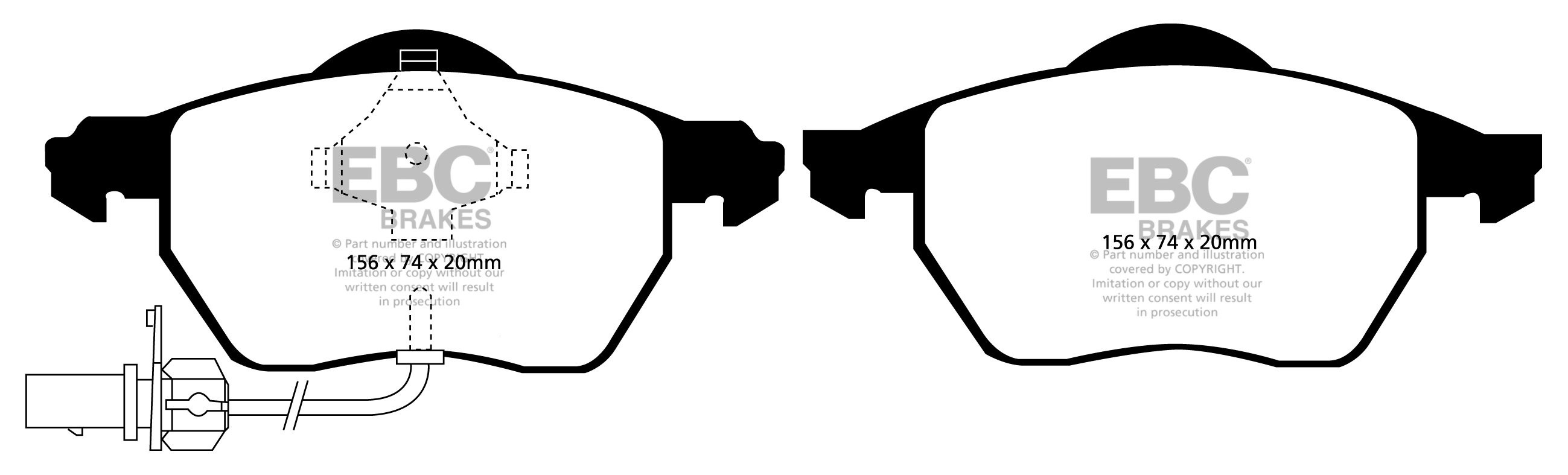 EBC Brakes AUDI A4 8E 2.5 TD 2004-.. Remblokken voorzijde greens