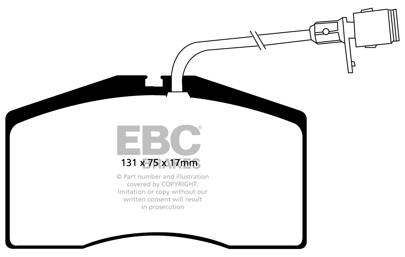 EBC Brakes AUDI S8 4D 4.2 99-2002 Remblokken voorzijde