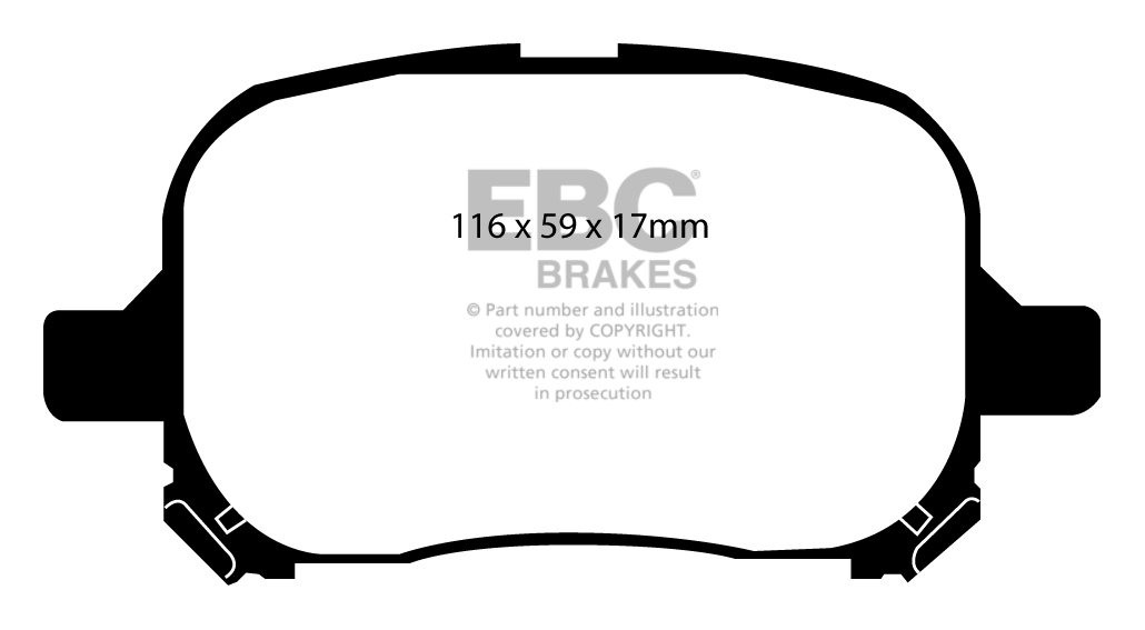 EBC Brakes TOYOTA Windom 3.0 99-2001 Remblokken voorzijde