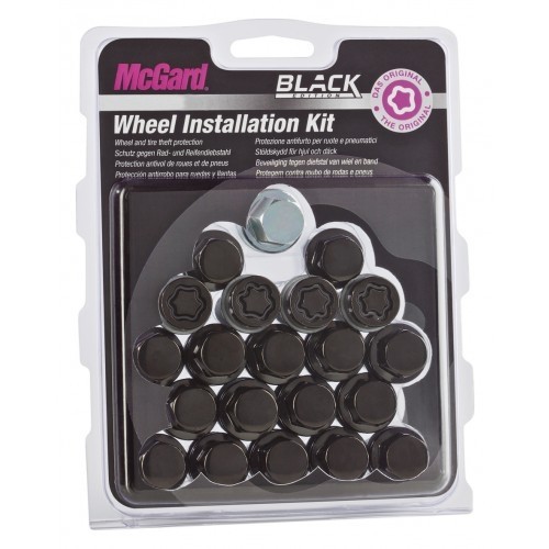 McGard Wielbout set M14x1.5 Bol radius R14 50,0mm Black