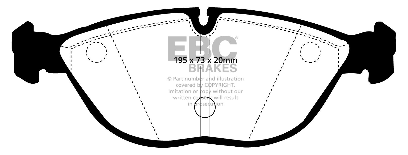 EBC Brakes BMW 750 5.4 (E38) 98-2001 Remblokken voorzijde