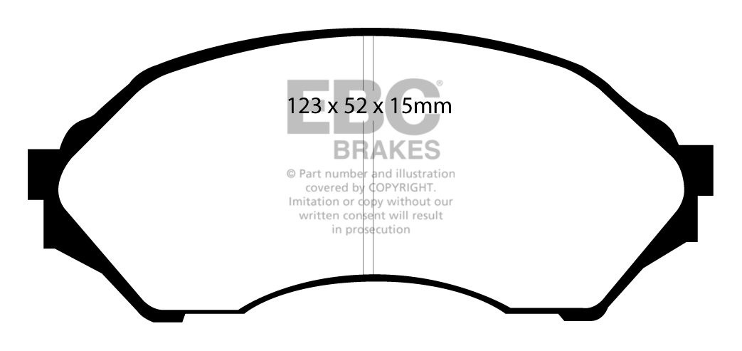 EBC Brakes Mazda 323 1.3 (BJ) 98-2004 Remblokken voorzijde green