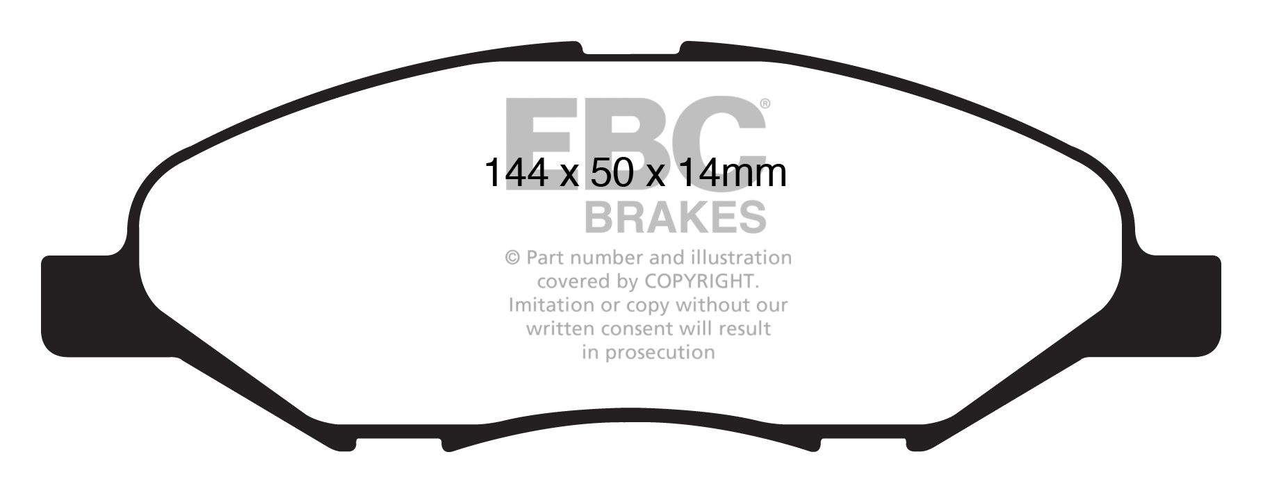 EBC Brakes NISSAN Tiida 1.6 2007-.. Remblokken voorzijde greenst