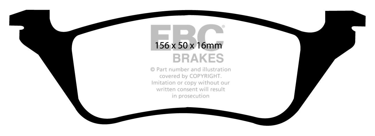 EBC Brakes CHRYSLER (USA) Voyager 2.4 2001-2007 Remblokken achte