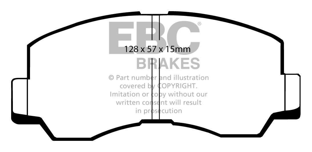 EBC Brakes MITSUBISHI Shogun 2.3 TD (L048) 83-87 Remblokken voor