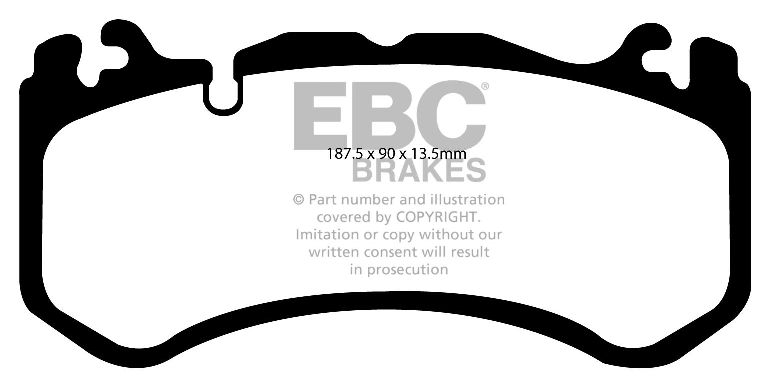 EBC Brakes MERCEDES SL-Class (R230) SL63 AMG 2008-.. Remblokken