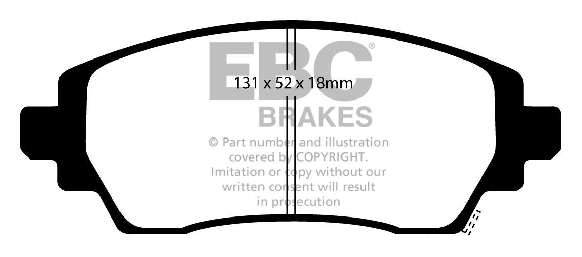 EBC Brakes TOYOTA Corolla 2.0 D (CE110) (EU) 97-2000 Remblokken