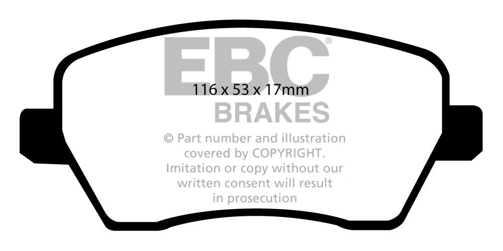 EBC Brakes SUZUKI Swift 1.3 D 2005-2010 Remblokken voorzijde