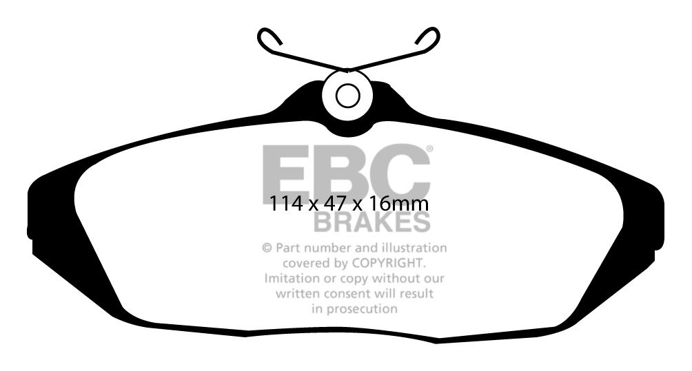 EBC Brakes FORD Thunderbird 4.6 93-98 Remblokken achterzijde