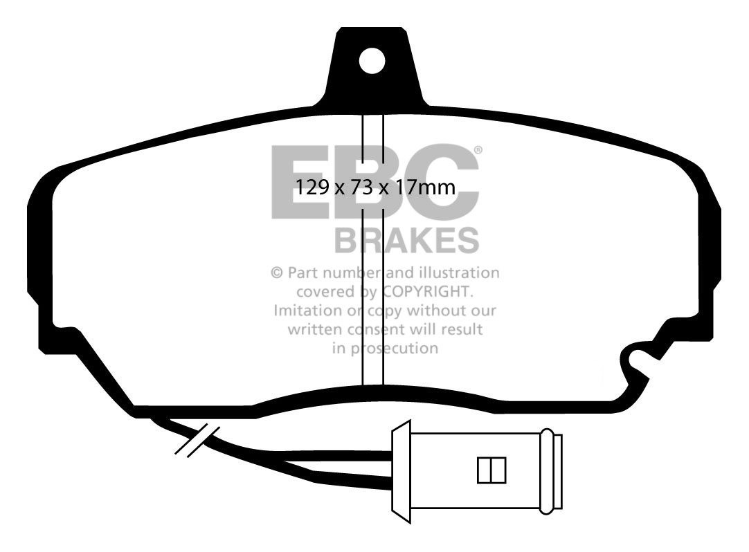 EBC Brakes ROVER 800 2.7 86-92 Remblokken voorzijde greenstuff