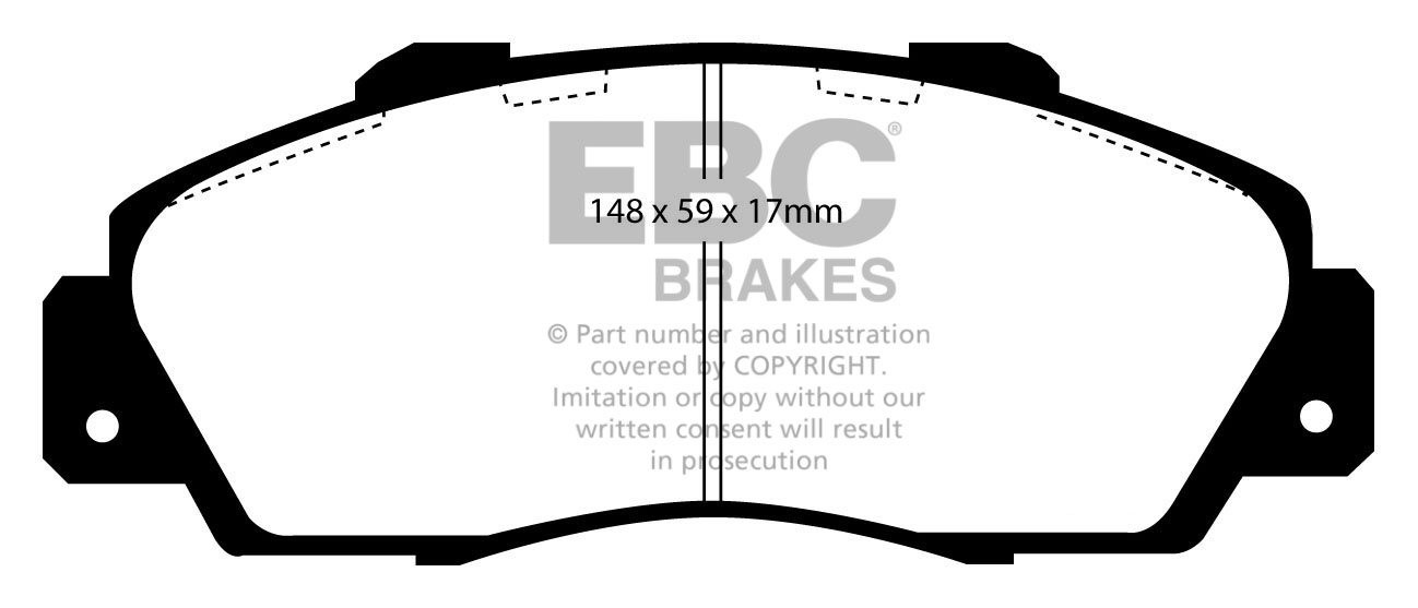 EBC Brakes HONDA Shuttle 2.2 95-97 Remblokken voorzijde