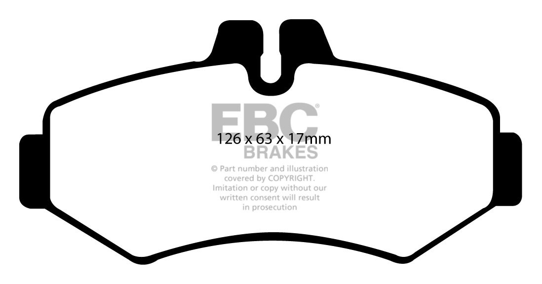 EBC Brakes MERCEDES BEDRIJFSWAGEN Sprinter 314 2.3 2000-2006 Rem