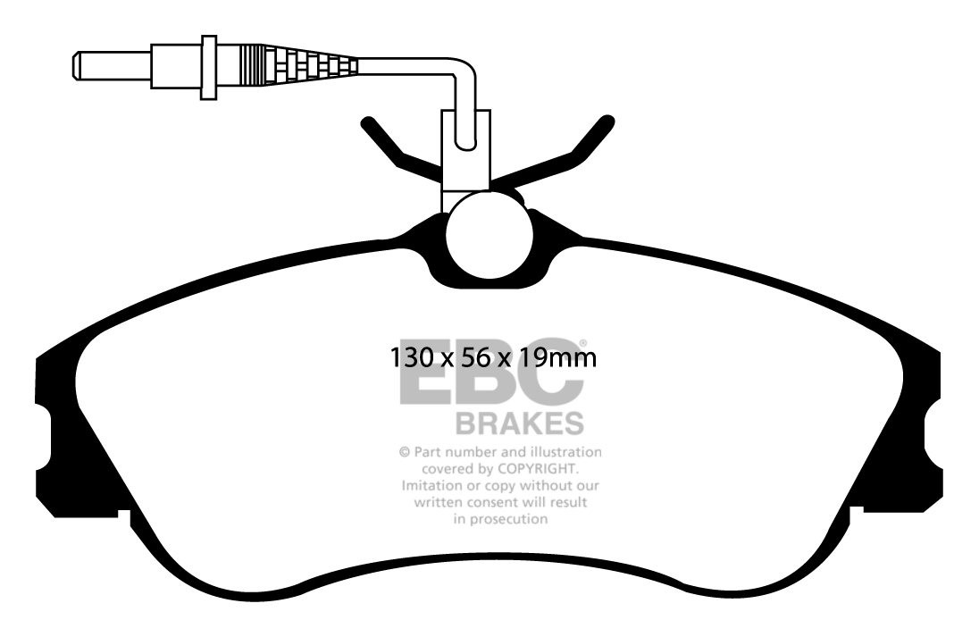 EBC Brakes PEUGEOT 306 2.0 16v 97-2001 Remblokken voorzijde gree