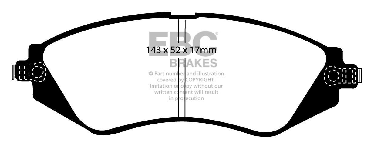 EBC Brakes CHEVROLET Epica 2.0 TD 2008-.. Remblokken voorzijde g
