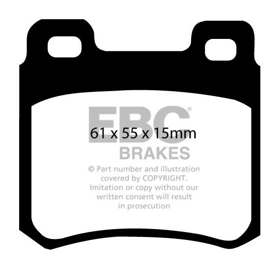EBC Brakes MERCEDES E-Class (W124) E220 Sedan 93-95 Remblokken a