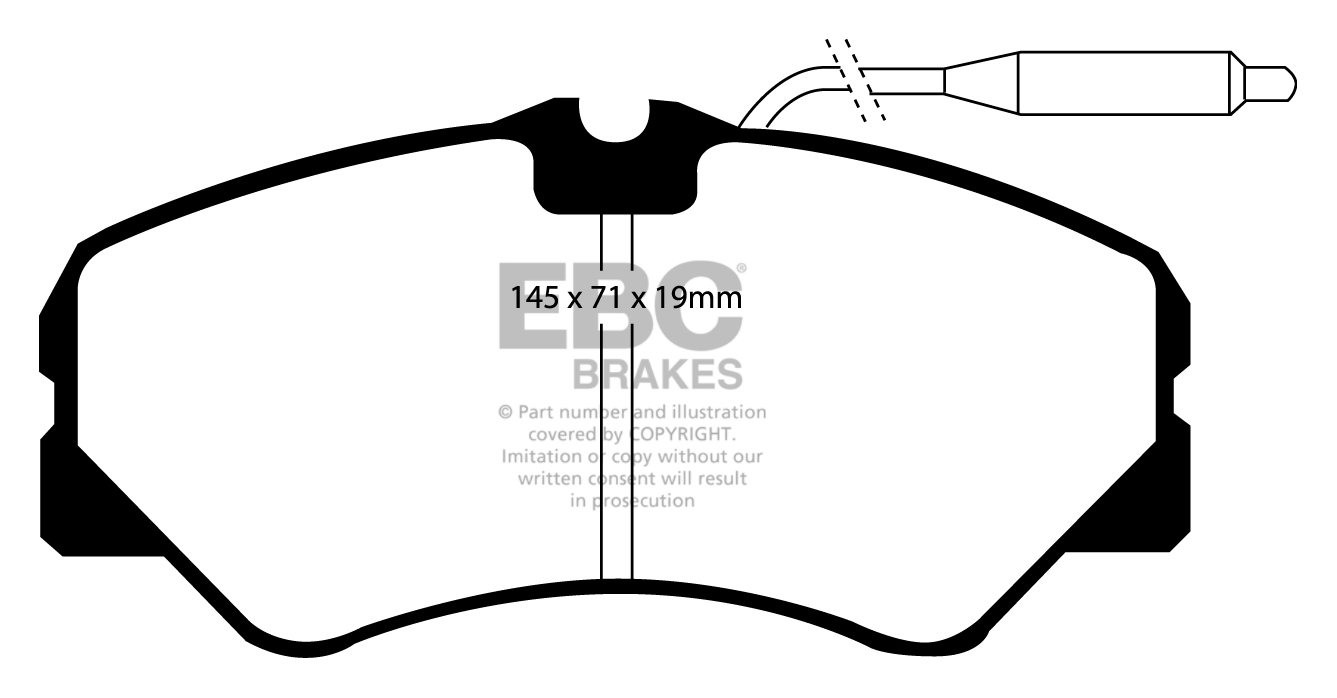 EBC Brakes FIAT BEDRIJFSWAGEN Ducato Maxi 1.9 TD 88-94 Remblokke